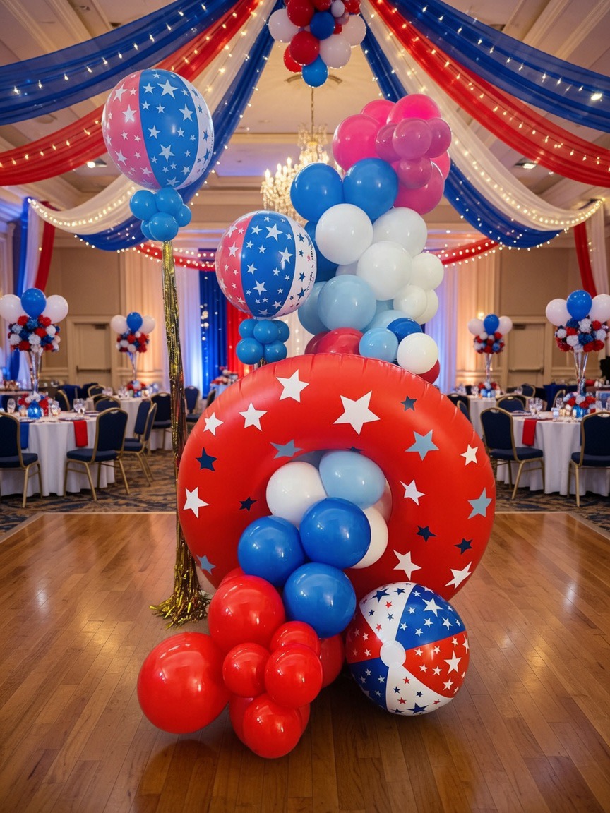 Formal event balloon decor